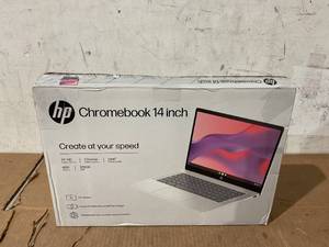 lot 22 image: HP 14 Inch HD Chromebook Laptop Intel Processor N200 4GB RAM 128GB