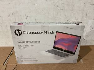 lot 23 image: HP 14 Inch HD Chromebook Laptop Intel Processor N200 4GB RAM 128GB