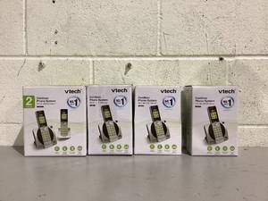 lot 582 image: LOT OF 3 Vtech Cordless Phone System