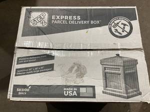lot 447 image: Step2 Black Express Parcel Delivery Box for Package Deliveries