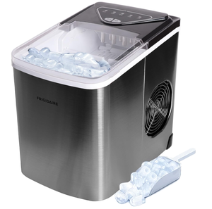 lot 13 image: Frigidaire EFIC123-SS Counter Top Maker, Produces 26 pounds Ice per Day, Stainless Steel