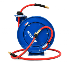 lot 19 image: BluBird 38 X 50 Patriot Pro Rubber Air Hose Reel 300 PSI