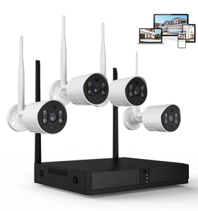 lot 28 image: 4PCS TOPVISION Wired Security Camera System, 8CH 3MP NVR, 1080P Surveillance Cameras with Color Night Vision, IP66 Waterproof, IndoorOutdoor