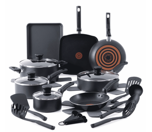 lot 195 image: 22PCS T-fal Kitchen Solutions, Non-Stick Pots and Pans Cookware Set