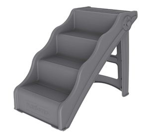 lot 432 image: Tail Waggers Dog Stairs Flexi-Step, Foldable Dog Steps with 4-Step Design and Non-Slip Treads