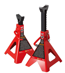 lot 645 image: Torin BIG RED 6 Ton Double Locking 1 Pair Steel Jack Stands