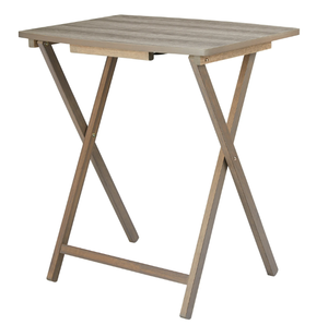 lot 648 image: 5PCS Mainstays Folding XL Oversized Tray Table Set