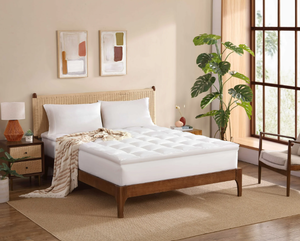 lot 651 image: Queen Size Allswell Ultra Plush Pillow Top Mattress Topper