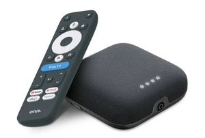 lot 667 image: Onn. Google TV 4K Pro Streaming Device (New, 2024), 4K UHD resolution, Dolby Vision & Dolby ATMOS, Hands-Free Voice Control, Smart Hub