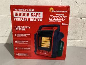 lot 228 image: Mr. Heater Brand Portable Buddy 9,000 BTU Outdoor Camping Liquid Propane Heater