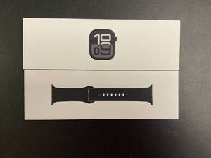 lot 43 image: Apple Watch Series 10 GPS 46mm Jet Black Aluminum Case MWWQ3LWA