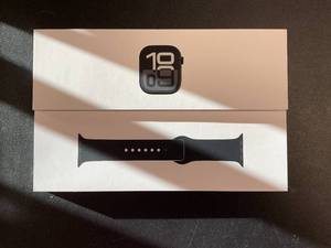 lot 46 image: Apple Watch Series 10 GPS 46mm Jet Black Aluminum Case MWWQ3LWA