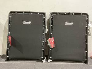 lot 92 image: LOT OF 2 Coleman Comfort Smart Foldable Camping Cot with Foam Mattress, 30 x 80