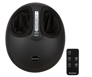lot 36 image: Brookstone Foot Massager, 360-Degree Air Compression, Compact and Portable