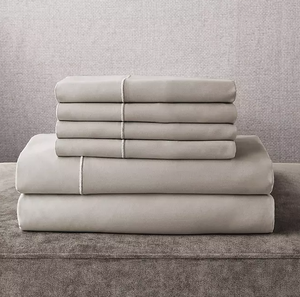 lot 58 image: 6PCS Queen Size Members Mark Hotel Luxury Collection 1000 Thread Count Egyptian Cotton Sheet Set Stone Tile