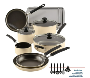lot 81 image: LOT OF 2 22PCS Farberware Easy Clean Nonstick Aluminum Cookware Set