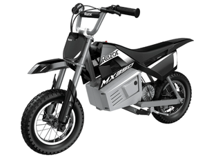 lot 87 image: Razor Dirt Rocket MX350 - Black with Decals, up to 14 mph, 24V Electric Dirt Bike for Child 8