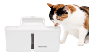 lot 672 image: Premier Pet 128 oz. Pet Fountain, Automatic for Dogs, Cat, & Multi Pets, Filters Included