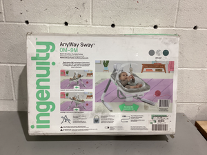 lot 278 image: Ingenuity Anyway Sway Vibrating Portable Infant Baby Swing Spruce
