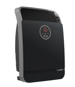lot 259 image: Lasko 18 1500W Whole Room Ceramic Console Space Heater with Remote, Black