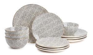 lot 605 image: 12PCS Thyme & Table Dinnerware Stoneware Set