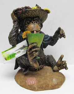 lot 16 image: Great Looking & Nicely Detailed Advertising Monkey Statue for Brazilian Leblan Cachaca Rum