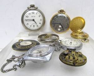 lot 25 image: Nice Lot of Assorted Vintage Pocket & Pendant Watches