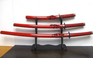 lot 40 image: New in Box Samurai Sword Set wStand