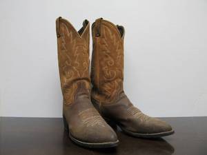 lot 64 image: Very Nice DAN POST Leather Cowboy Boots - Size 9.5D