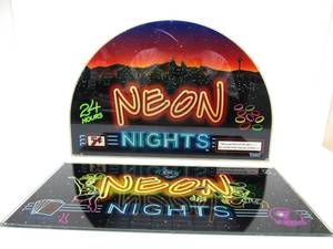lot 80 image: 2 Glass NEON LIGHTS Casino Slot Machine Displays