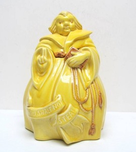lot 118 image: Vintage RED WING Pottery Friar Cookie Jar - Yellow