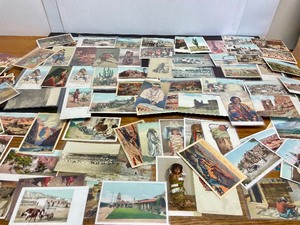lot 180 image: Awesome Estate Collection of Antique Native American Postcards