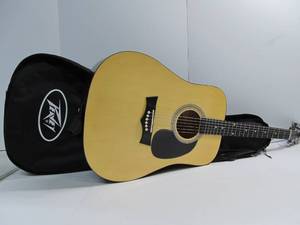 lot 142 image: PEAVEY Acoustic Guitar wCase