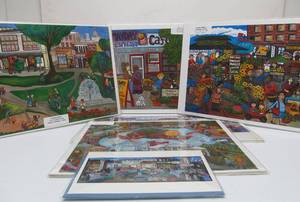 lot 175 image: Lot of 6 Brand New Twin Cities Colorful Artworks by Tammy Ortegon