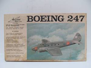 lot 105 image: NOS Unopened Vintage Williams Bros Boeing 247 Airplane Model Kit