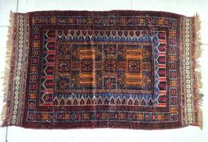 lot 220 image: Old Vintage Hand Knotted Wool Rug #2
