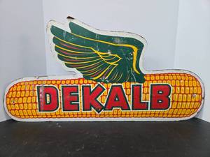 lot 233 image: Vintage 1950s era DEKALB Farm Sign