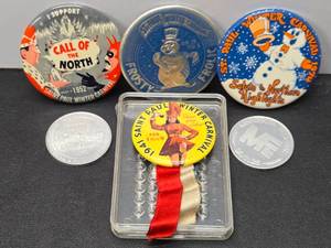 lot 238 image: Group of Vintage SAINT PAUL WINTER CARNIVAL Buttons 