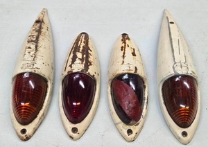 lot 206 image: Very Cool Large Old Vintage PILOT Tail Lights etc