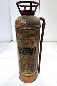 lot 269 image: Very Cool Vintage BUFFALO Brass 24 Fire Extinguisher