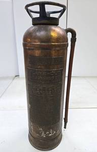 lot 271 image: Very Cool Vintage FLAME-OUT Brass 24 Fire Extinguisher - J.N. Johnson Company - Minneapolis