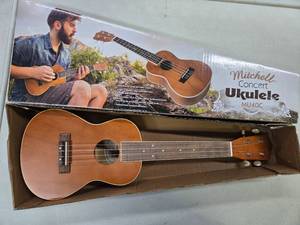 lot 299 image: New or Like-New in Box MITCHELL Model MU40C Concert Ukulele