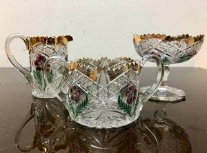 lot 349 image: Very Nice Group of EAPG Indiana Cut Glass
