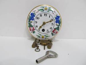 lot 364 image: Small Vintage German Wintermantel Wall Clock
