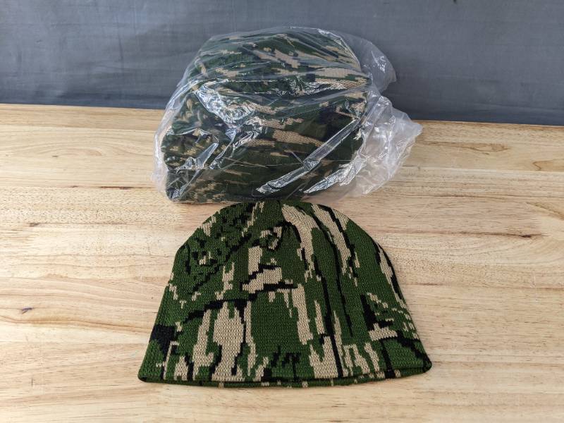 lot 60L image: 48 Brand New Advantage Series Ltd. Green Digital Camo Winter Beanies Hats OSFM A