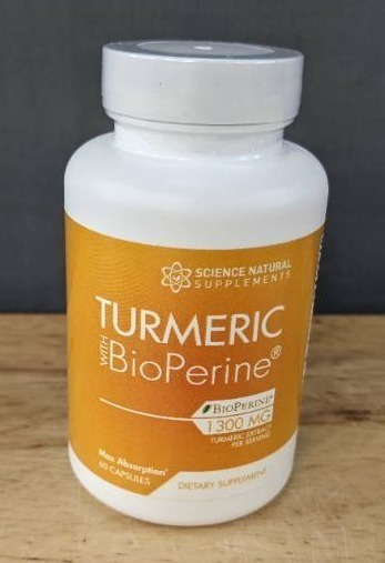 lot 67J image: New Science Natural Supplements Turmeric with BioPerine Bottle $39.99 Retail H