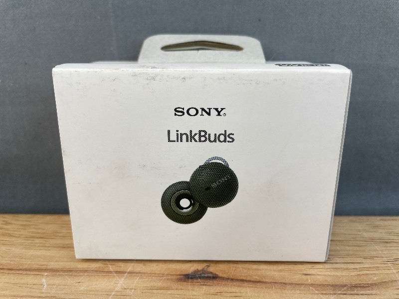 lot 9A image: Brand New Sony LinkBuds Truly Wireless Earbud Headphones in Gray $179.99 Retail Y