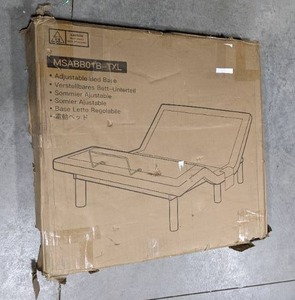 lot 128 image: New Twin XL Adjustable Bed Base MSABB01B-TXL Z