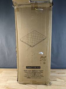 lot 37B image: Brand New King Size Dual Layer Mattress Topper Z