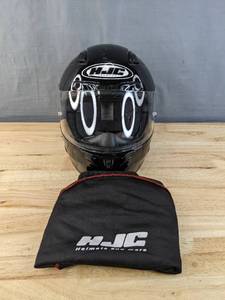 lot 100 image: HJC Motorcycle Helmet with Case, Adult Size Small K